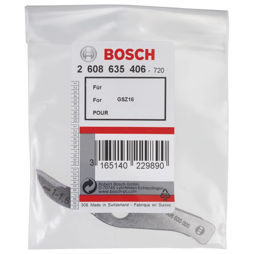 Bosch Messer gerade bis 1,6 mm, für Bosch-Schlitzschere GSZ 160 Professional - 2608635406