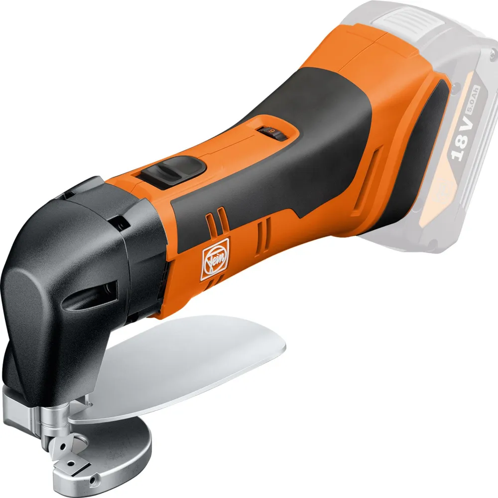 Fein Akku-Blechschere bis 1,6 mm ABLS 18 1.6 E AS / 2x 5,0 Ah Akku + Ladegerät L-Boxx - 71300664000