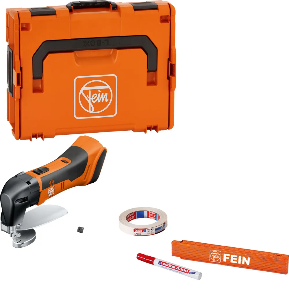 Fein Akku-Blechschere bis 1,6 mm ABLS 18 1.6 E AS Solo inkl. Zubehör L-Boxx - 71300662000