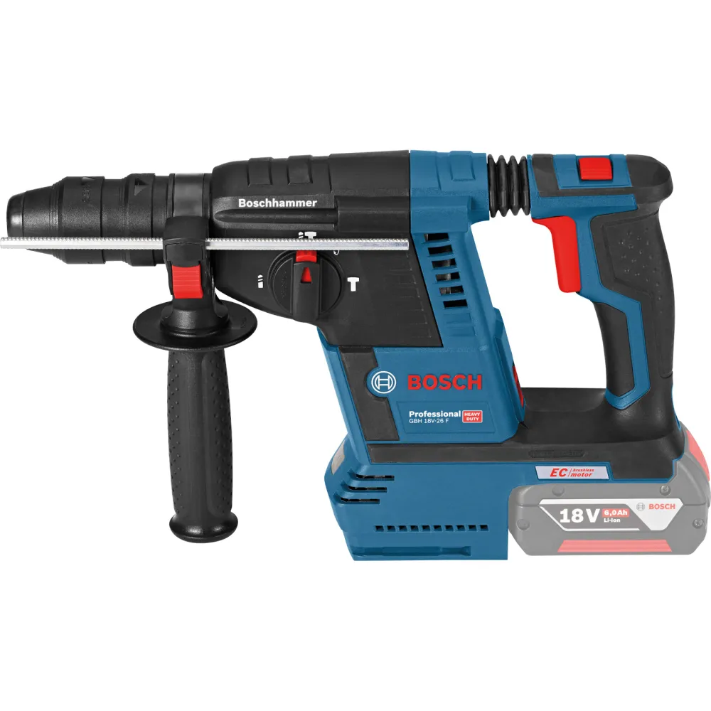 Bosch Akku-Bohrhammer GBH 18V-26 F / 2x 5,0 Ah Akku + Ladegerät L-Boxx - 0611910007