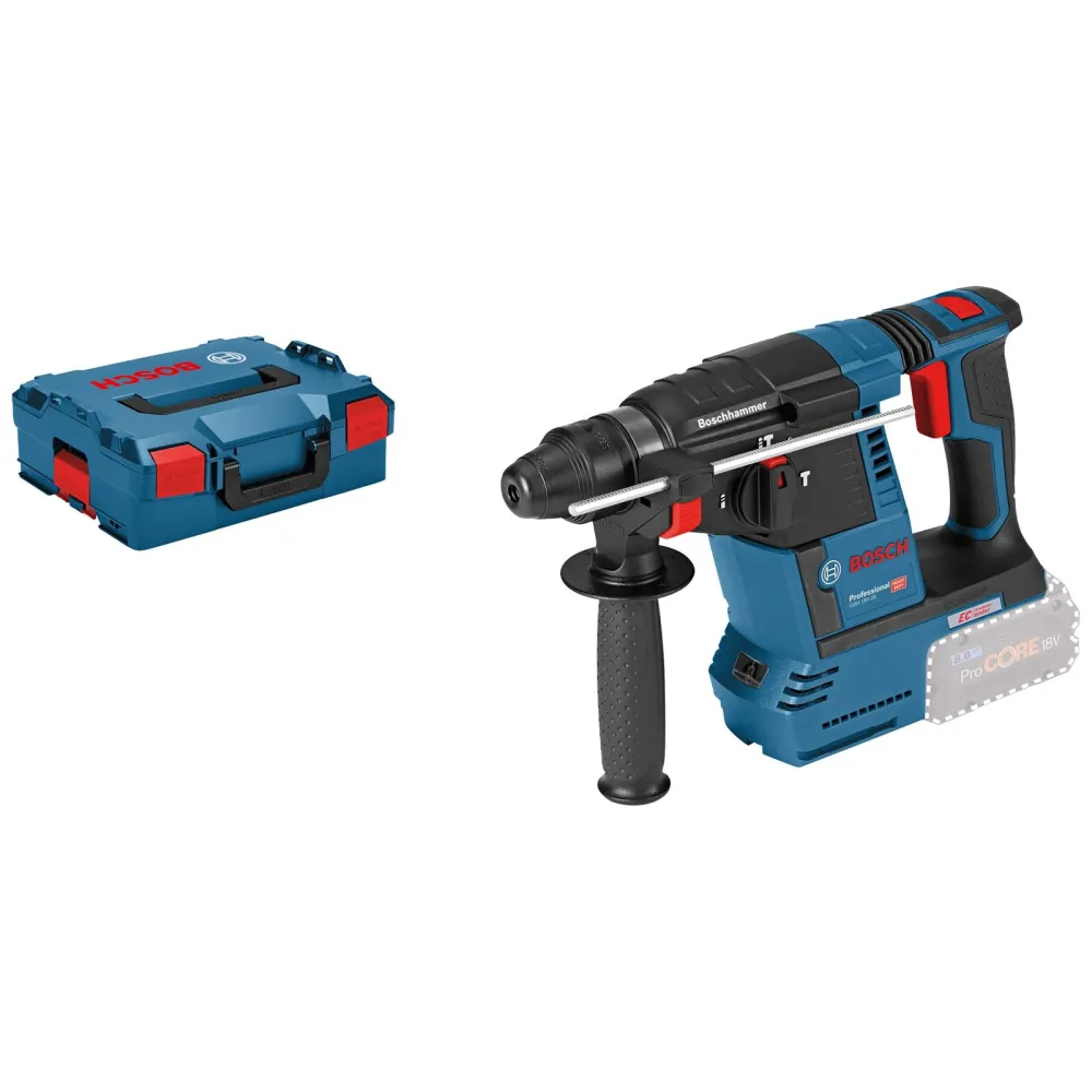 Bosch Akku-Bohrhammer GBH 18V-26 mit SDS plus 18 V Solo L-Boxx - 0611909001