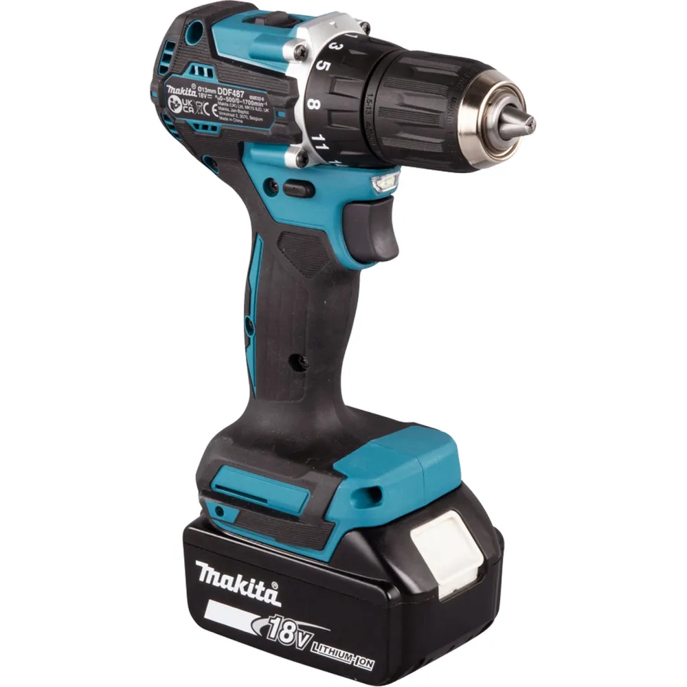 Makita DDF487RFE3 Akku-Bohrschrauber 18V / 3,0 Ah, 3 Akkus + Ladegerät