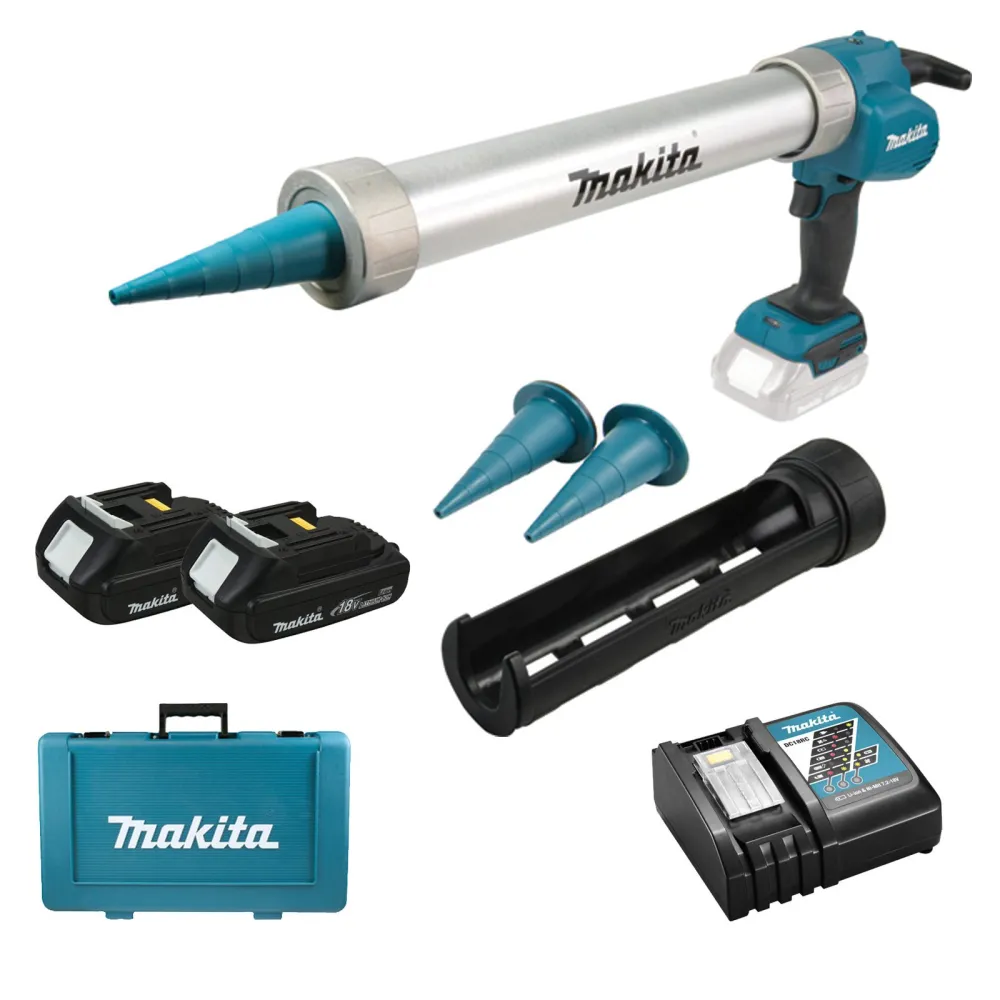 Makita DCG180RYEX Akku-Kartuschenpistole 18V / 2x 1,5 Ah Akku + Ladegerät Transportkoffer