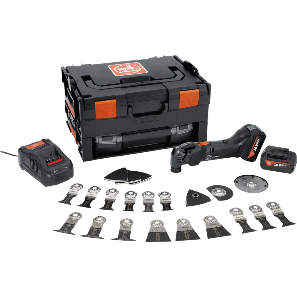 Fein Akku-MULTIMASTER AMM 500 Plus Top AS BLACK EDITION / 2x 4,0 Ah Akku + Ladegerät L-Boxx - 71294261000