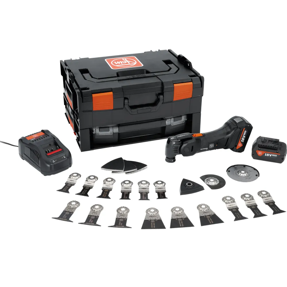 Fein Akku-MULTIMASTER AMM 700 Max Top AS BLACK EDITION / 2x 4,0 Ah Akku + Ladegerät L-Boxx - 71294161000