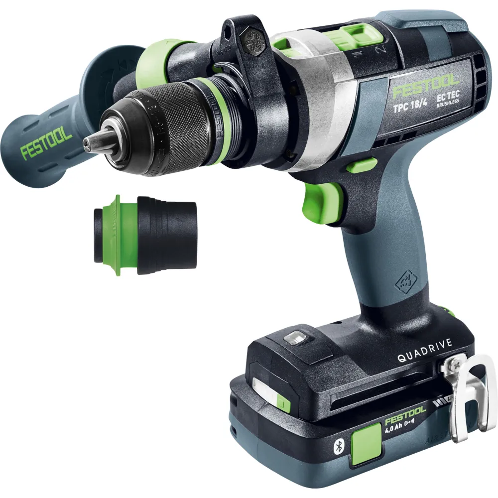 Festool Akku-Schlagbohrschrauber TPC 18/4 5,0/4,0 I-Plus QUADRIVE / 1x 4,0 1x 5,0 Akku + Ladegerät + Zubehör im Systainer...