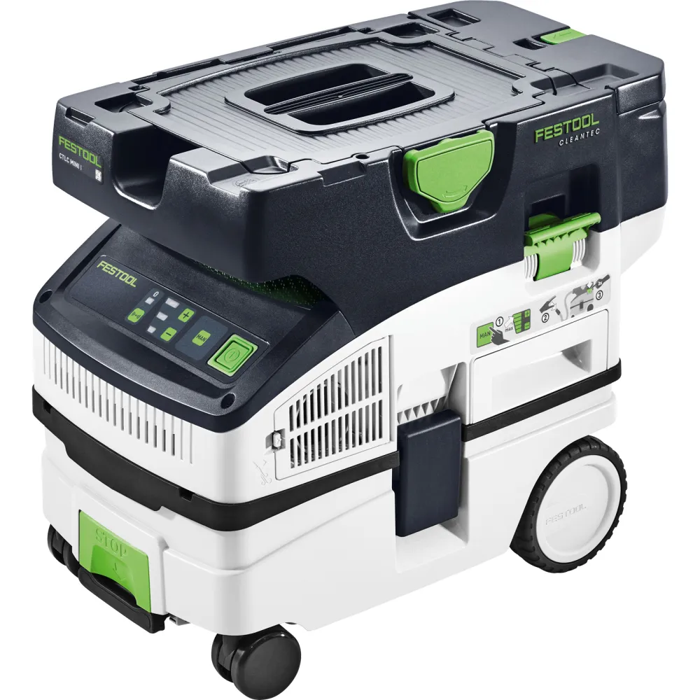 Festool Akku-Absaugmobil CTLC MINI I-Plus CLEANTEC 18 V / 4x 5,0 Ah Akku + Ladegerät - 577670