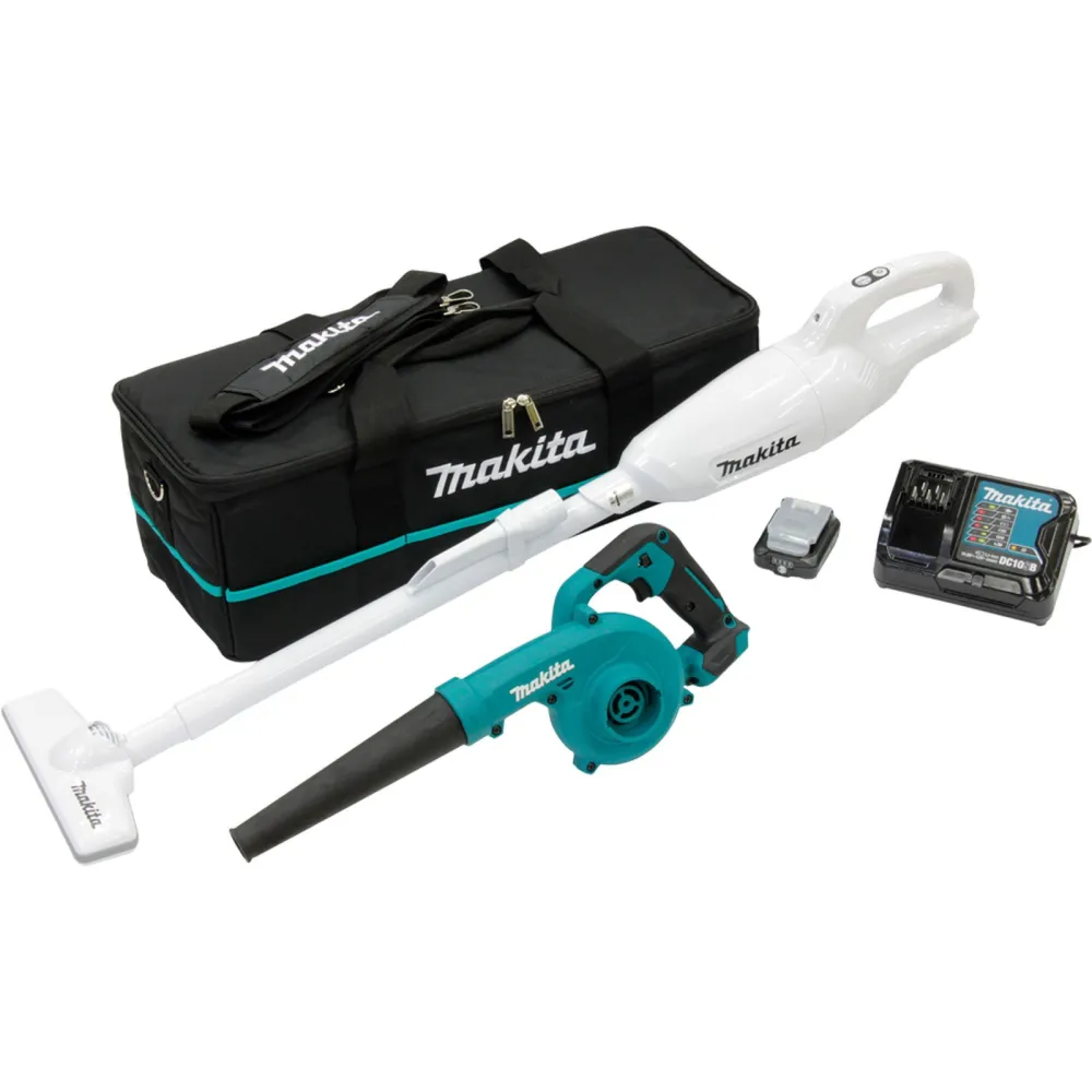 Makita CLX245SAX1 Akku-Kombo-Kit 12V max. (UB100DZ + CL108FDZW) 12V max. / 1x 2,0 Ah Akku + Ladegerät Transporttasche