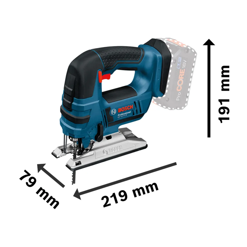 Bosch Akku-Stichsäge GST 18V-LI B Solo L-Boxx - 06015A6101