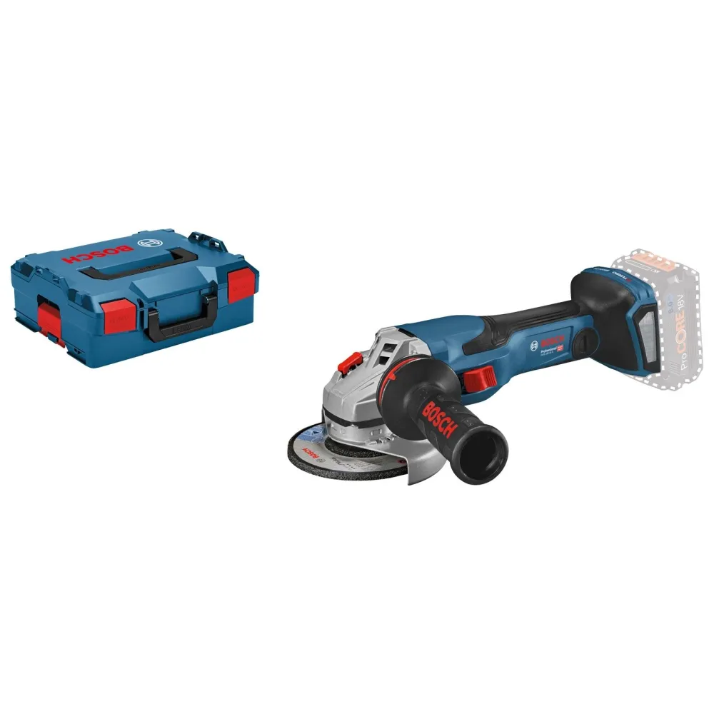 Bosch Akku-Winkelschleifer BITURBO GWS 18V-15 C Ø 125 mm Solo inkl. Zubehör-Set L-Boxx - 06019H6000