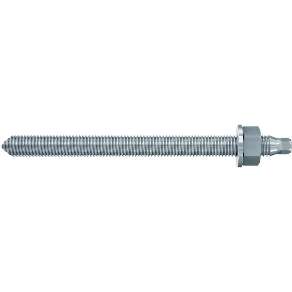 Fischer 10x Ankerstange RG M 12 x 300 mm galvanisch verzinkt Stahlgüte 5.8 - 050285