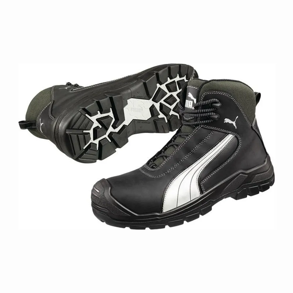 PUMA Sicherheitsstiefel Cascades Mid Größe 45 schwarz / weiß - 63.021.0-45
