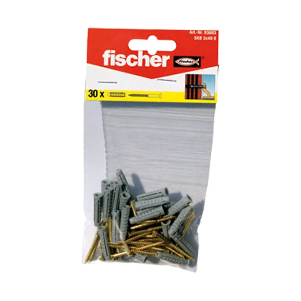 Fischer Sockelleistenbefestigung SKB 3X40 - 93683 Auslauf