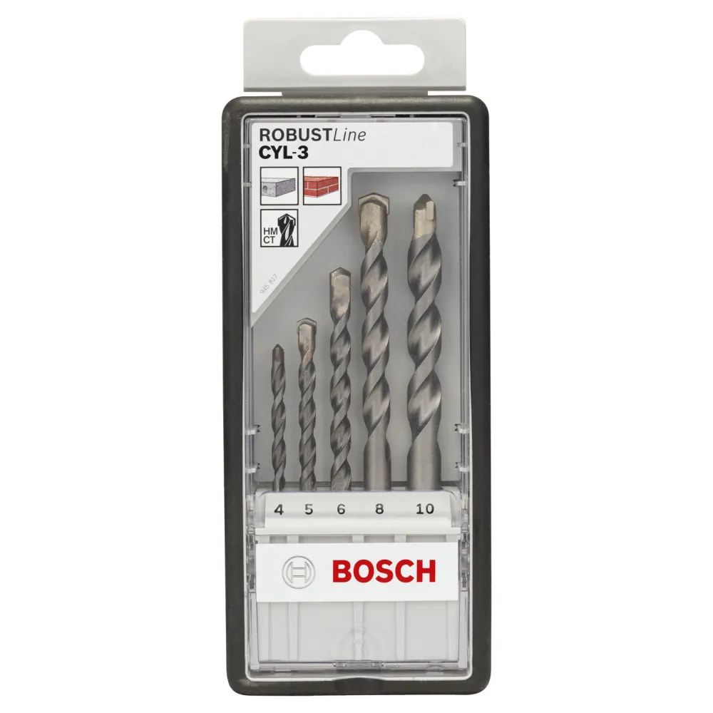 Bosch Betonbohrer-Robust Line-Set CYL-3 Silver Percussion 5tlg. 4 - 10 mm - 2607010524