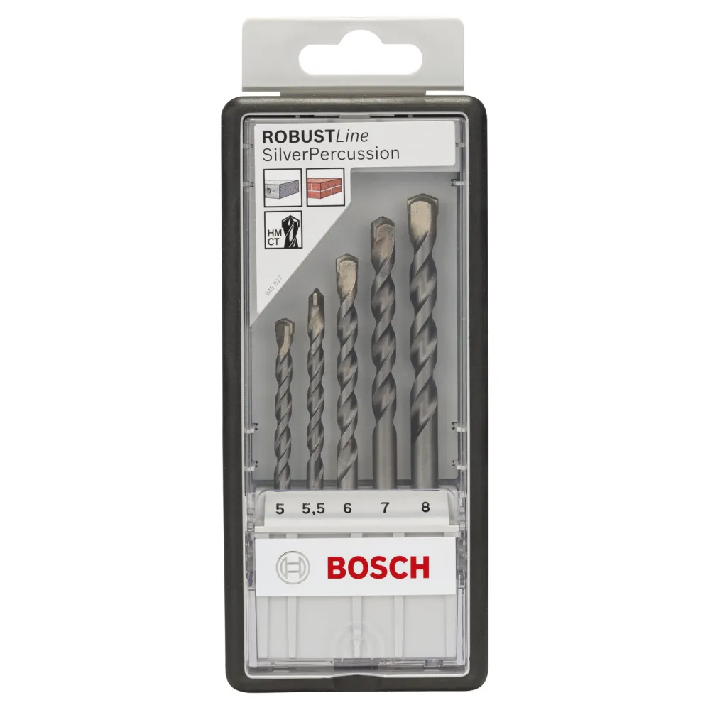 Bosch Betonbohrer-Robust Line-Set Silver Percussion 5tlg. 5 - 8 mm - 2607010526