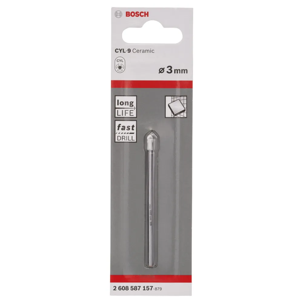 Bosch Fliesenbohrer CYL-9 Ceramic 3 x 70 mm - 2608587157