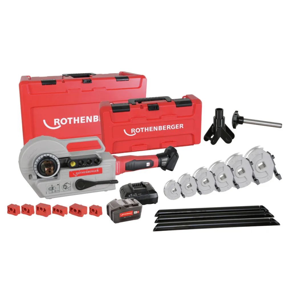 ROTHENBERGER ROBEND4000 E 4AhSet,1/2-5/8-3/4-7/8-11/8 - 1000003394