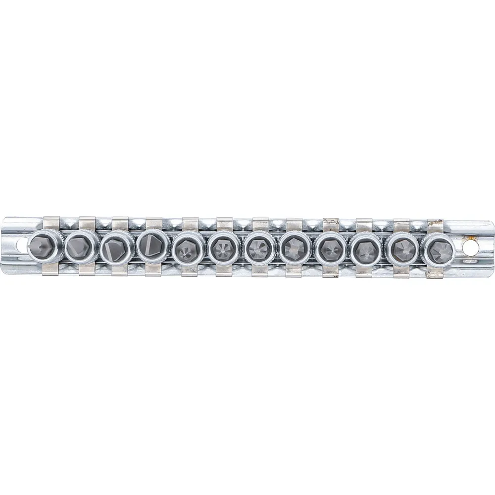 BGS Bit-Einsatz-Satz Antrieb Innenvierkant 6,3 mm (1/4") Schlitz, Kreuzschlitz PH, Kreuzschlitz PZ 12tlg. - 2163