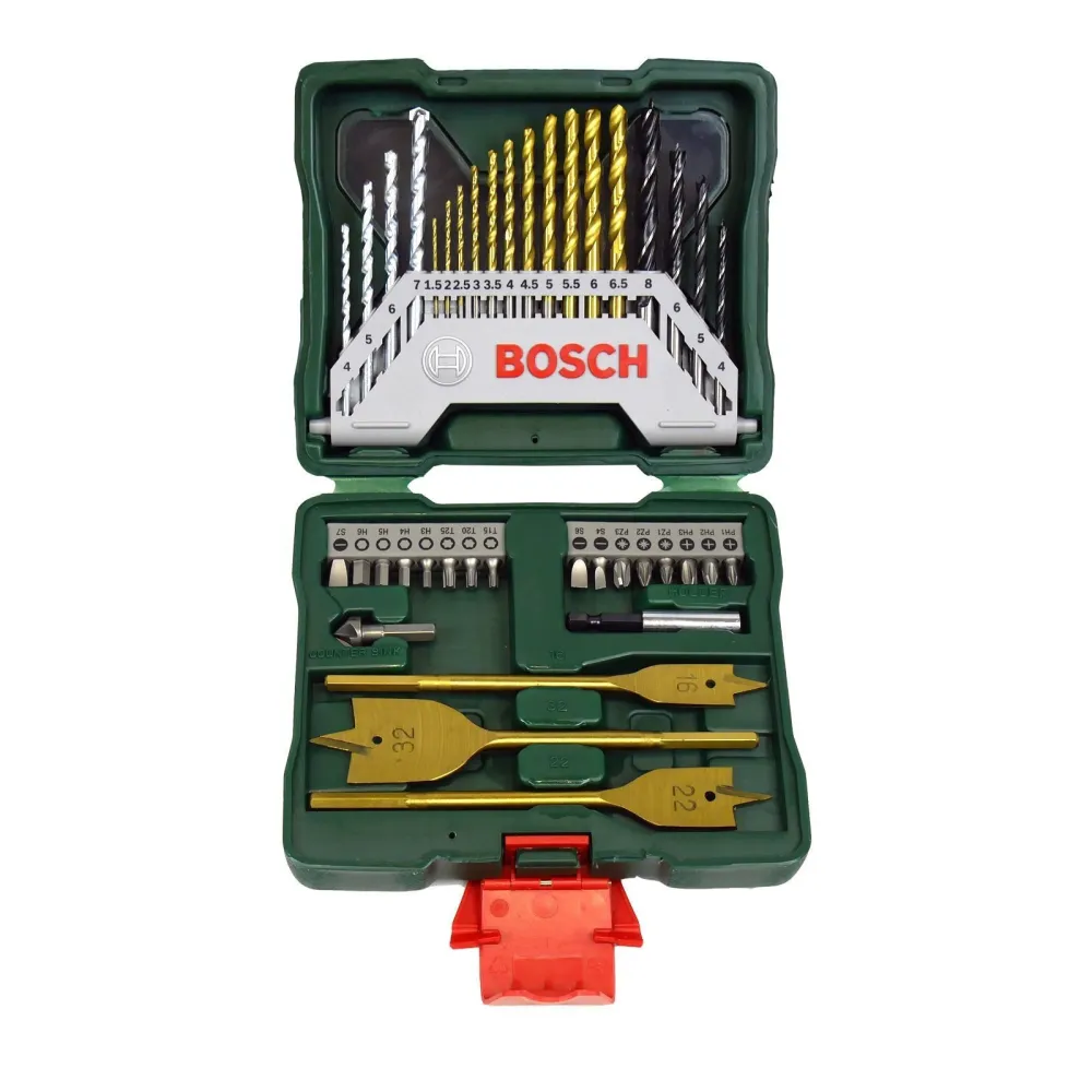 Bosch 40tlg.X-Line Titanium-Set Holzbohrer Metallbohrer Steinbohrer Kegelsenker