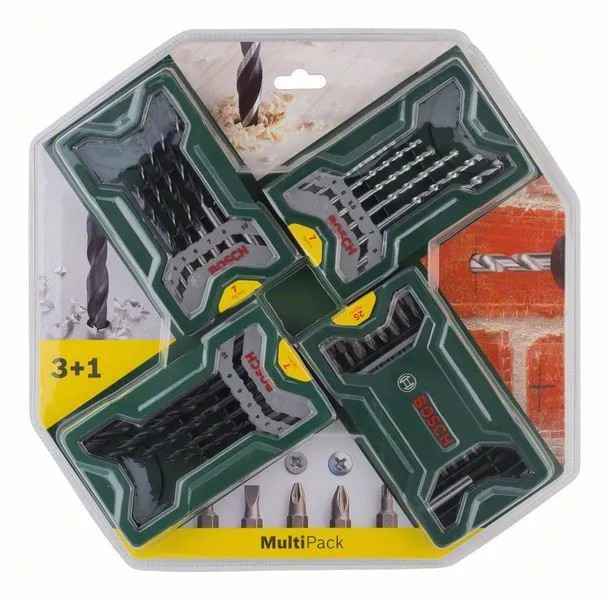 Bosch Multipack 3+1, Mini-X-Line-Sets - 2607017071