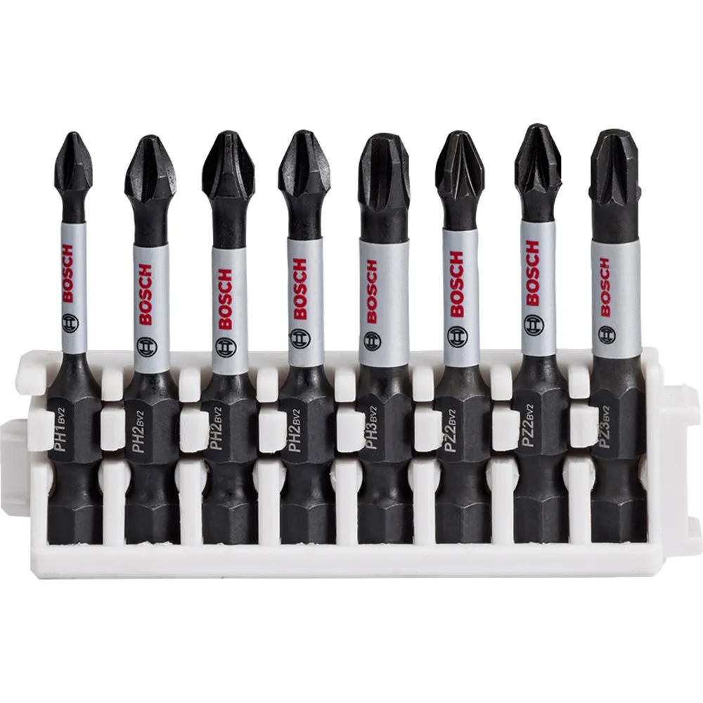 Bosch PRO Impact gemischtes Set PH1; PH2(x2); PH3; PZ1; PZ2(x2); PZ3 55 mm 8-tlg. - 2608522328