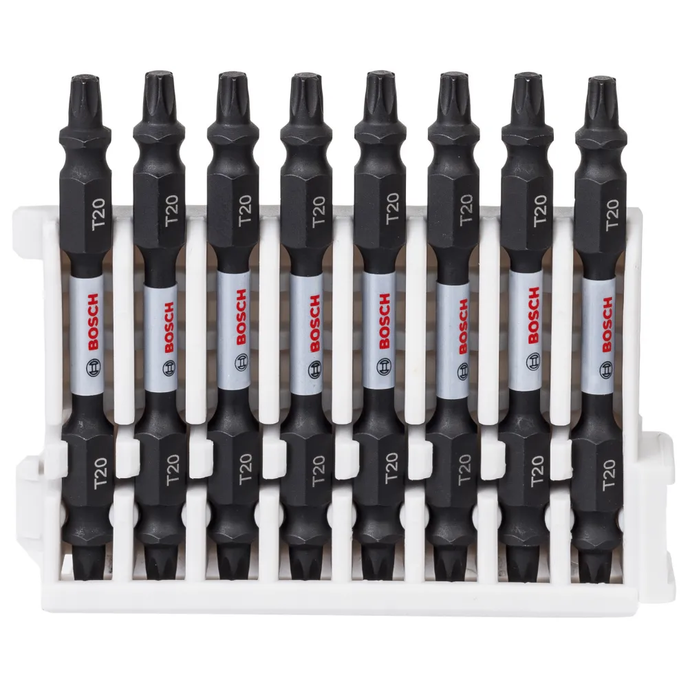 Bosch PRO Impact Schrauberbit mit Doppelklingen und Pick and Click-Einsätzen T20 65 mm 8-tlg. - 2608522339