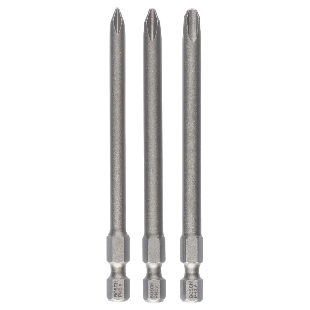 Bosch Schrauberbit-Set Extra-Hart, 3tlg. PH1, PH2, PH3, 89 mm - 2607001757