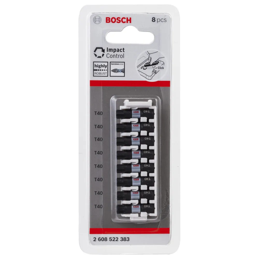 Bosch Schrauberbit-Set Impact Control 8tlg. T40 25 mm - 2608522383
