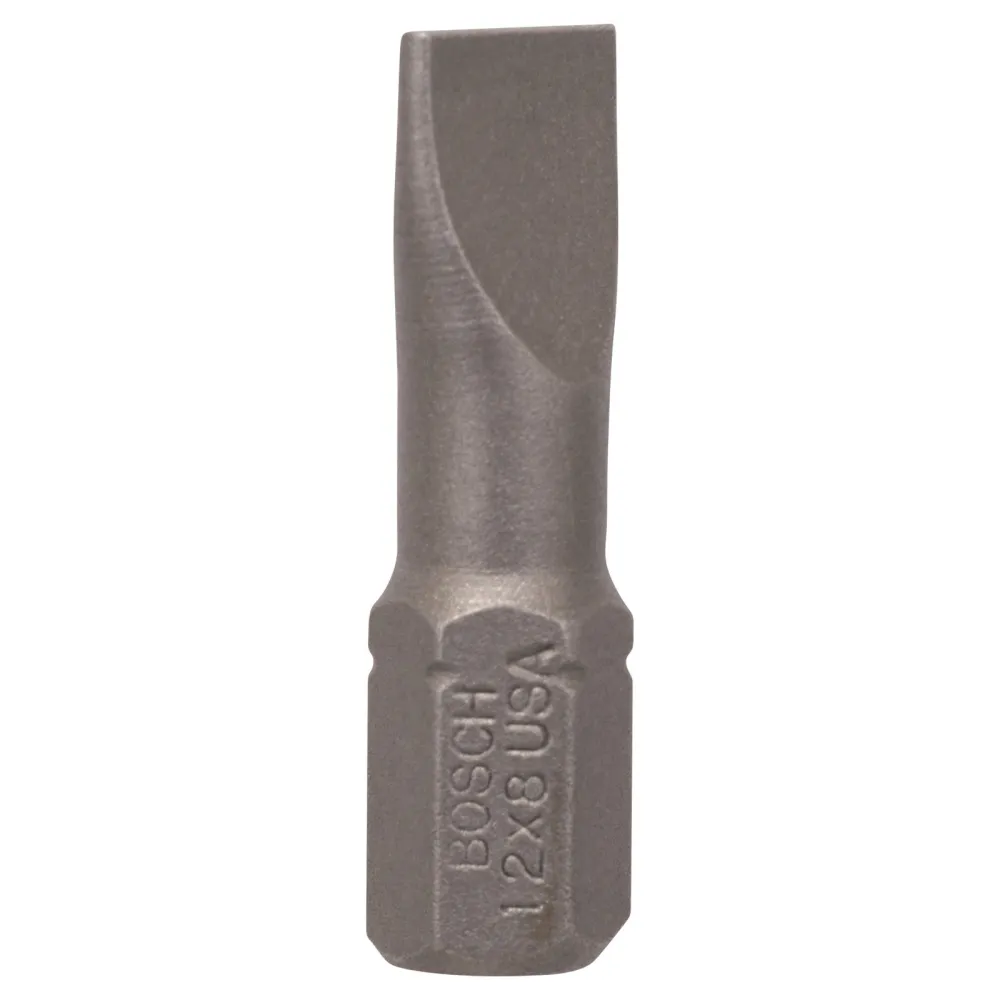 Bosch 10x Schrauberbit Extra-Hart, S 1,2 x 8,0, 25 mm - 2607001469