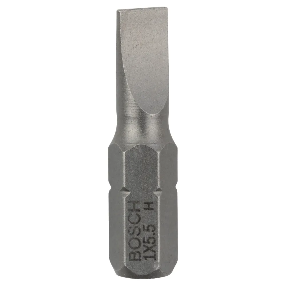 Bosch 25x Schrauberbit Extra-Hart, S 1,0 x 5,5, 25 mm - 2607001465