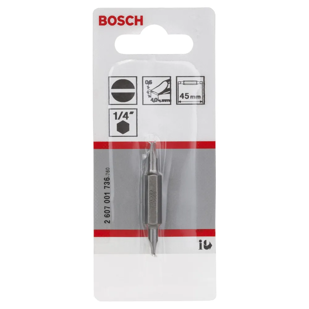 Bosch Doppelklinge S0, 6 x 4,0, S0, 6 x 4,0, 45 mm - 2607001736