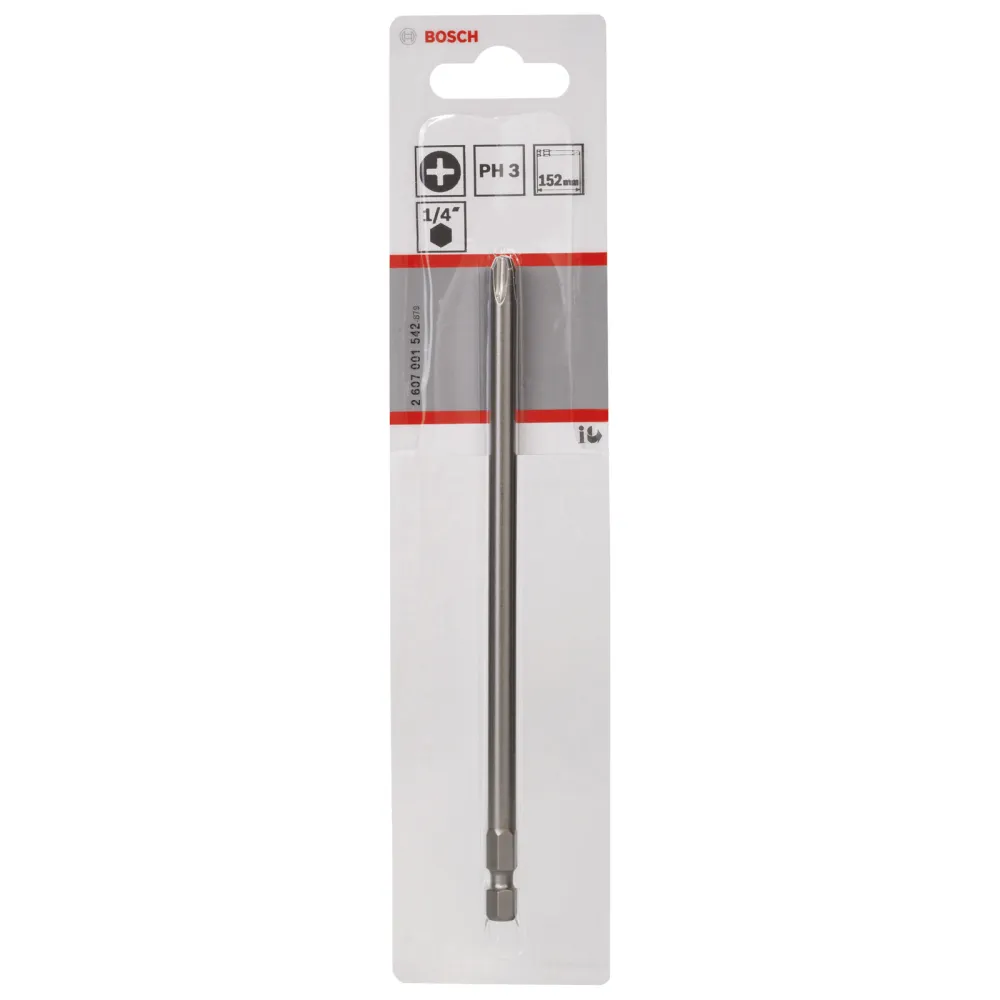 Bosch 1x Schrauberbit Extra-Hart, PH 3, 152 mm - 2607001542