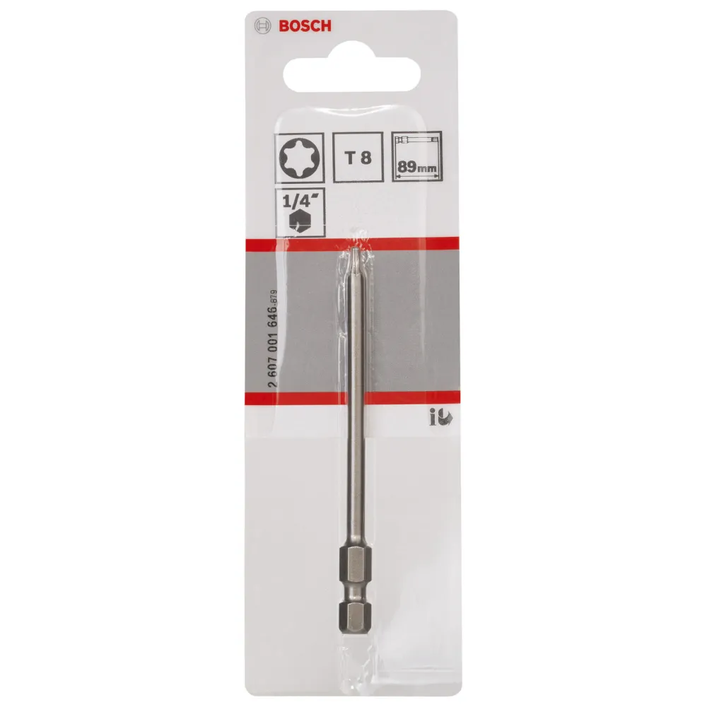 Bosch 1x Schrauberbit Extra-Hart, T8, 89 mm - 2607001646