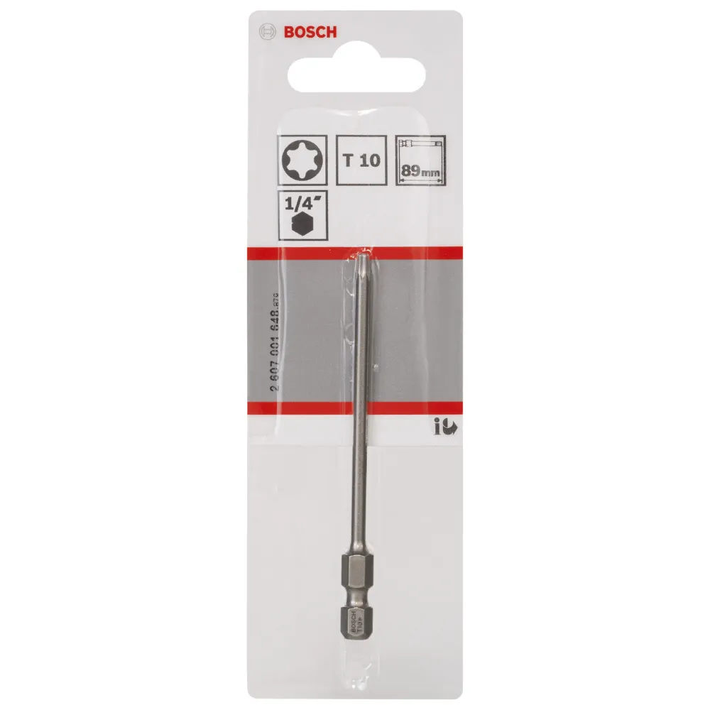 Bosch 1x Schrauberbit Extra-Hart, T10, 89 mm - 2607001648