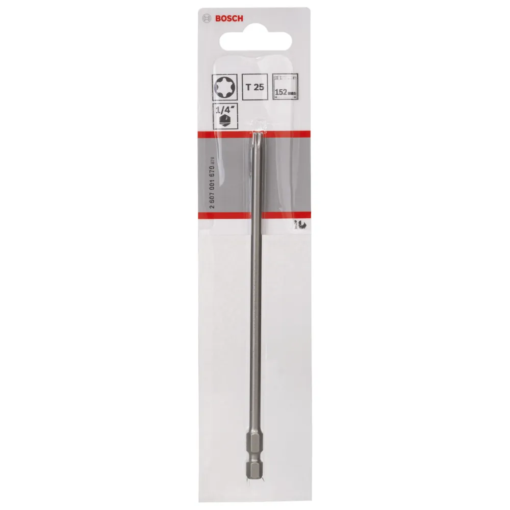 Bosch 1x Schrauberbit Extra-Hart, T25, 152 mm - 2607001670