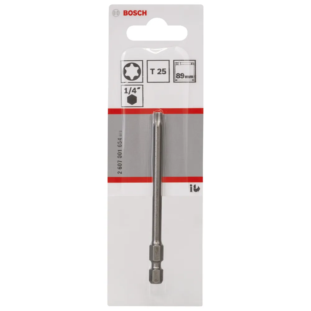 Bosch 1x Schrauberbit Extra-Hart, T25, 89 mm - 2607001654