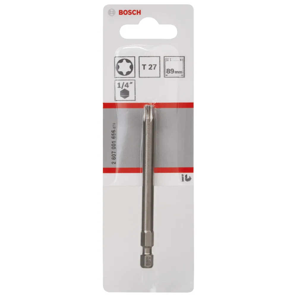 Bosch 1x Schrauberbit Extra-Hart, T27, 89 mm - 2607001656