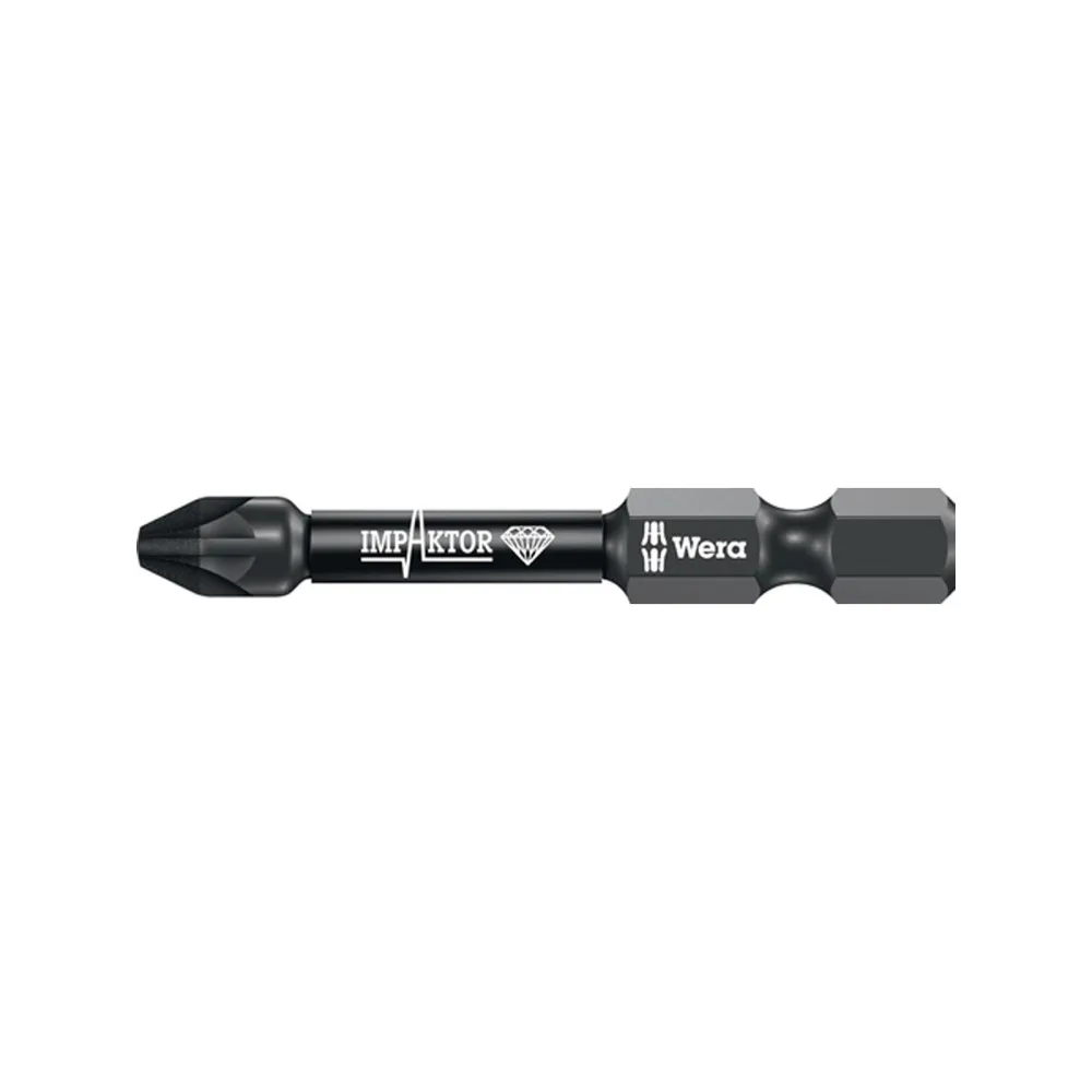 Wera 5x Bit 855/4 IMP DC PZD2 Länge 50 mm 1/4" E6,3 Impaktor DC - 5157661001