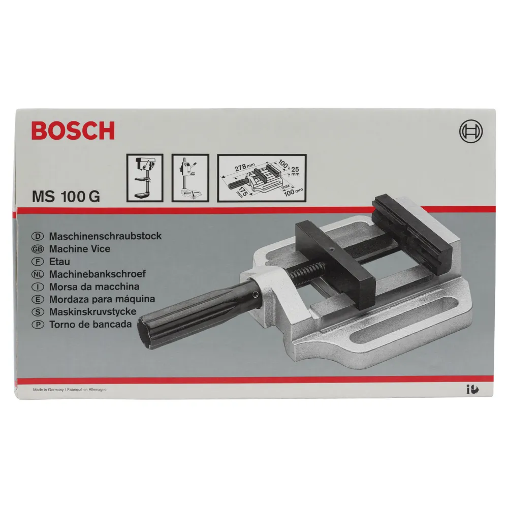 Bosch Maschinenschraubstock MS 100 G, 135 mm, 100 mm, 100 mm - 2608030057