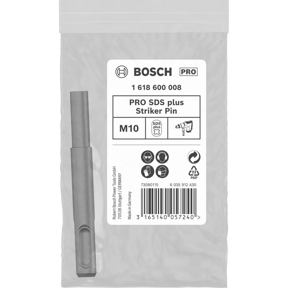 Bosch PRO SDS plus Striker Pin M10 8,4 x 86 x 26 mm - 1618600008