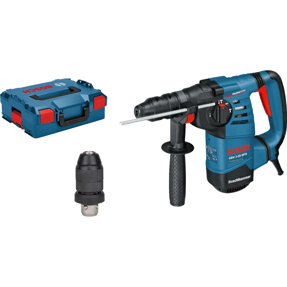 Bosch Bohrhammer GBH 3-28 DFR Bohrhammer mit SDS plus inkl. Zubehör L-Boxx - 061124A004