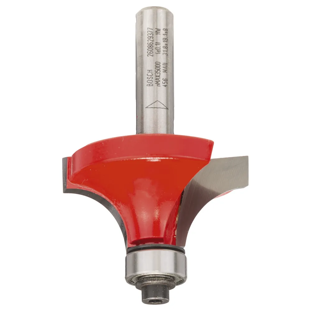 Bosch Abrundfräser Expert Wood 8 mm D 38,1 mm R1 12,7 mm AL 19 mm G 61,2 mm - 2608629377