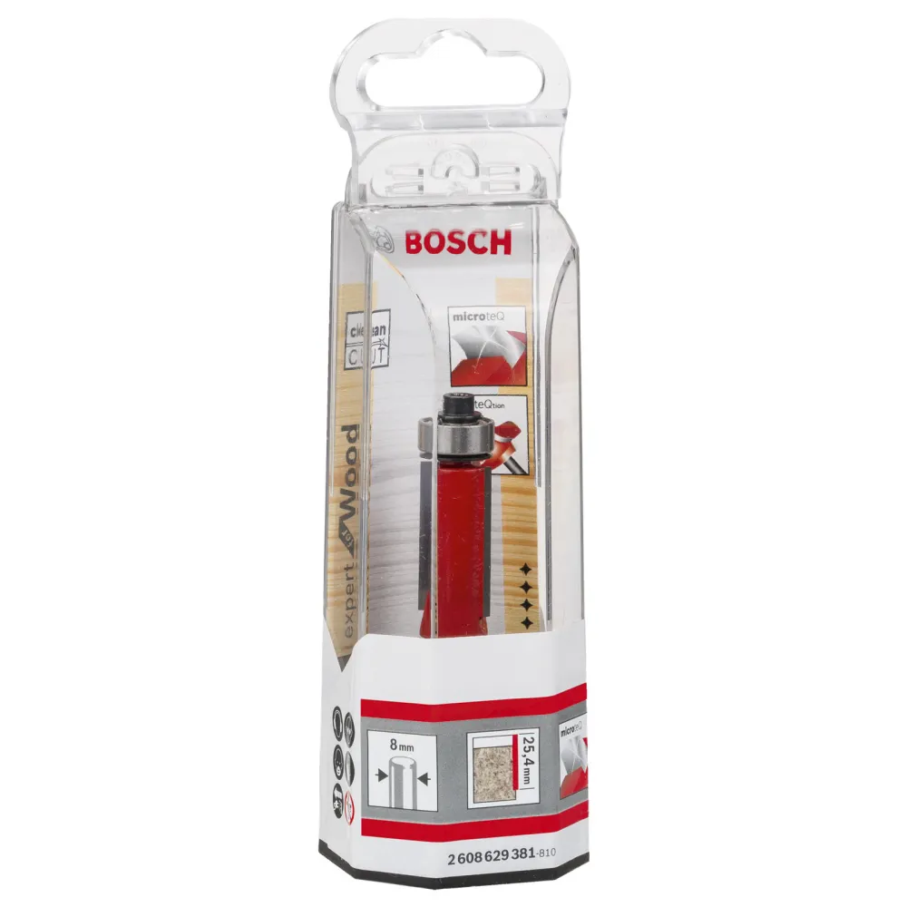 Bosch Bündigfräser Expert Wood 8 mm D1 12,7 mm L 25,7 mm G 72,9 mm - 2608629381