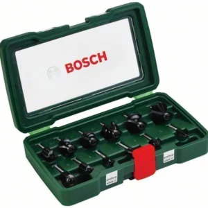Bosch Fräser-Set-HM 12tlg. Durchmesser: 1/4 Schaft - 2607019465
