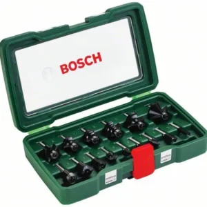 Bosch Fräser-Set-HM 15tlg. Durchmesser: 1/4 Schaft - 2607019468
