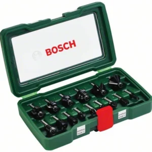 Bosch Fräser-Set-HM 15tlg. Durchmesser: 8 mm Schaft - 2607019469