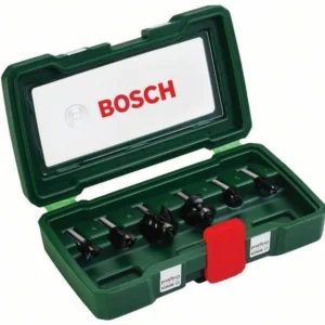 Bosch Fräser-Set-HM 6tlg. Durchmesser: 8 mm Schaft - 2607019463