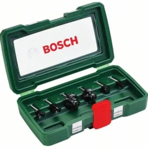 Bosch Fräser-Set-HM 6tlg. Durchmesser: 6 mm Schaft - 2607019464
