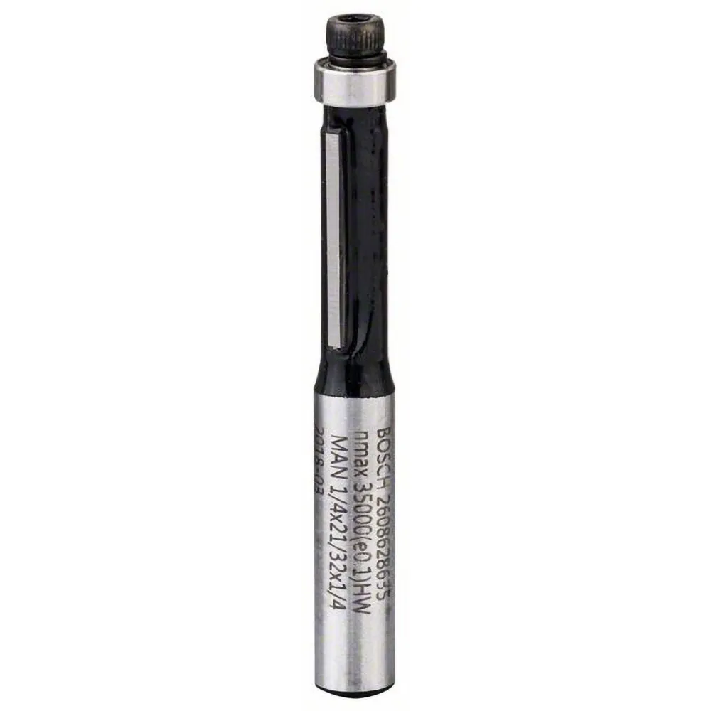 Bosch Laminat-Bündigfräser 1/4" Ø 6,35 mm L 16,2 mm G 54 mm - 2608628635