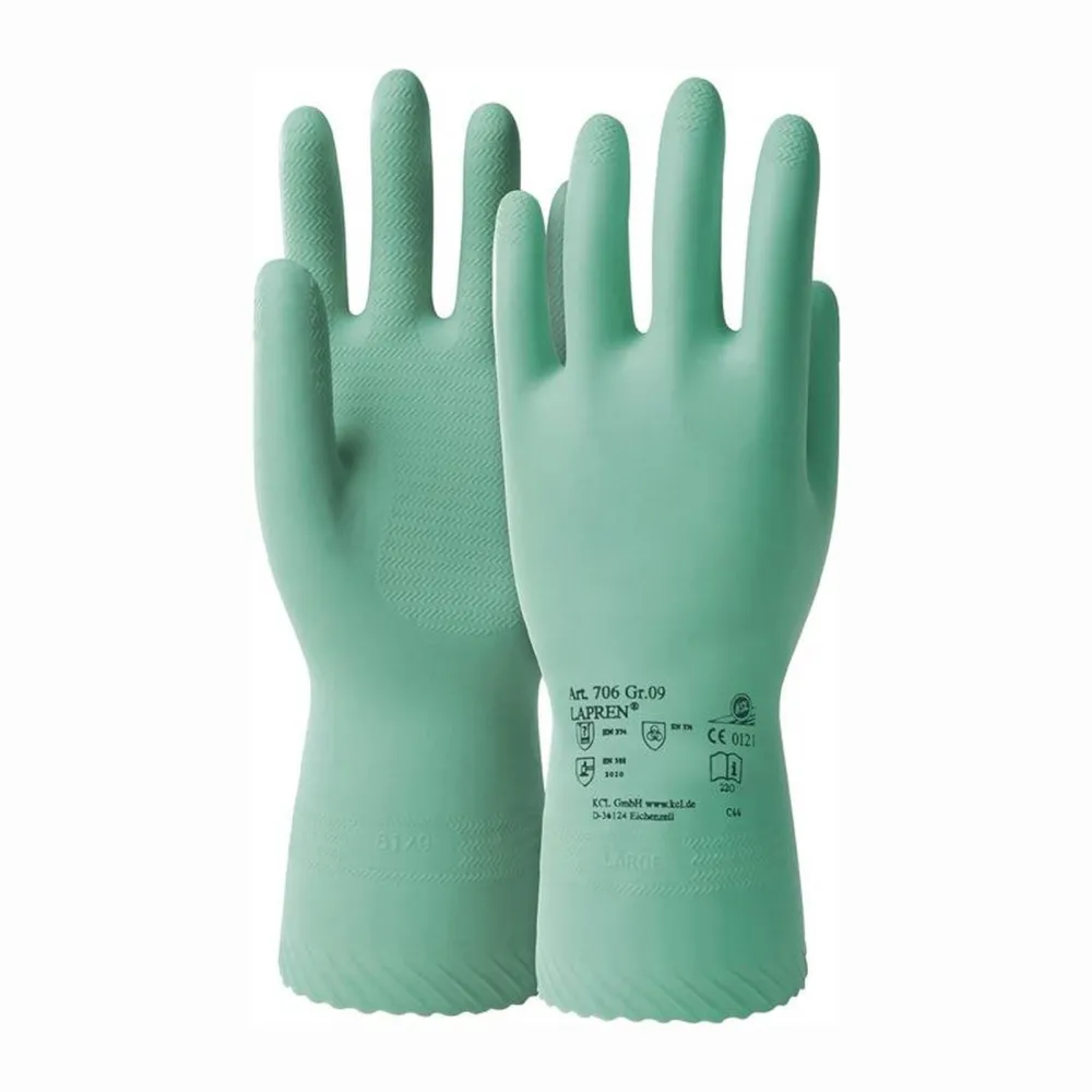 Honeywell Chemiehandschuh Lapren 706 Gr. 10 grün EN 388 EN 374 PSA III - 706/10